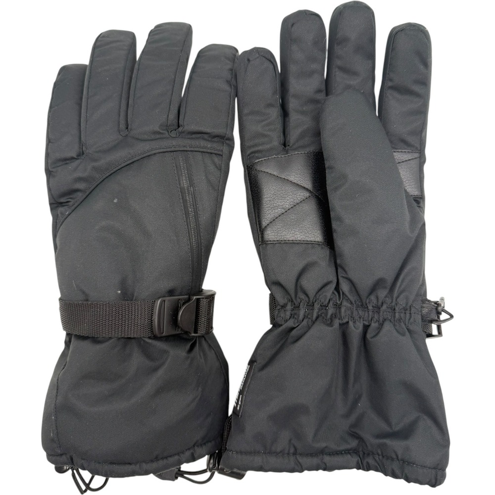 Dri-Vent Waterproof Breathable Ski Gloves Black Insulated Winter Large Excellent